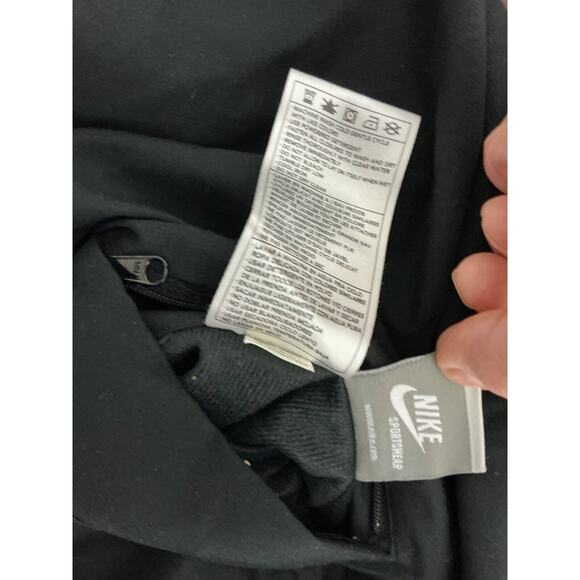 Vin Nike Swoosh Sportswear Reversible Black Gray Jacket Fleece Size L (14-16) - Picture 11 of 16